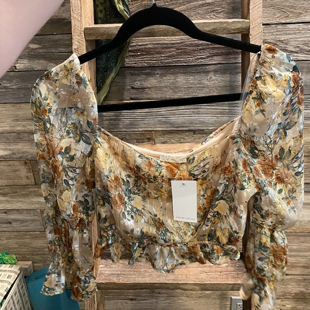 Slightly copped blouse